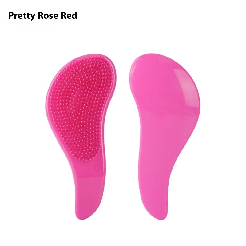 Solid Color Massage Comb Soft Teeth Smooth Hair Without Knot