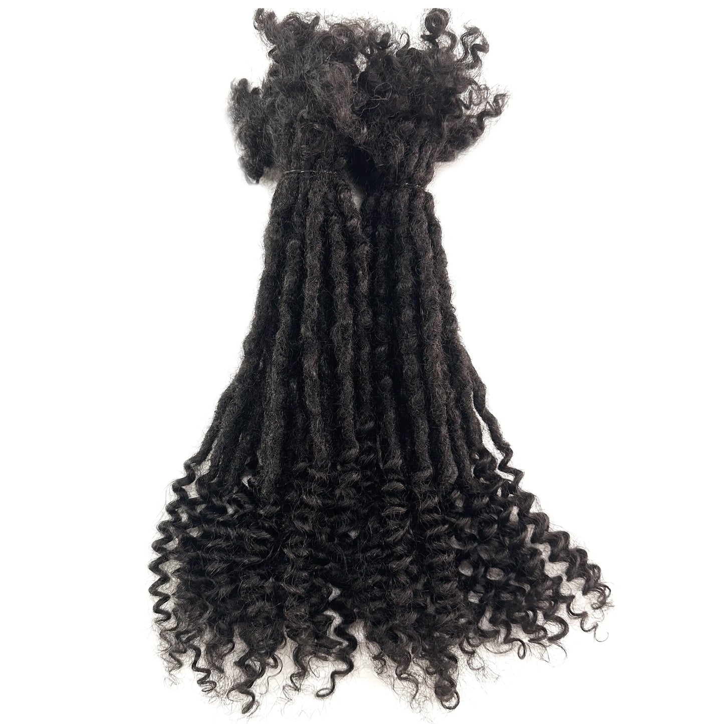 Vendu par Lot de 20 extensions de locks – cheveux naturels afro kinky avec pointes bouclées