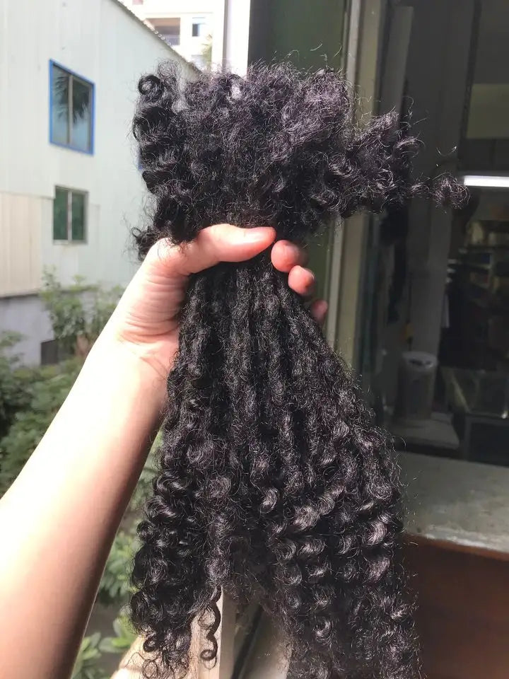 Vendu par Lot de 20 extensions de locks – cheveux naturels afro kinky avec pointes bouclées