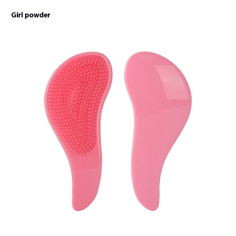 Solid Color Massage Comb Soft Teeth Smooth Hair Without Knot