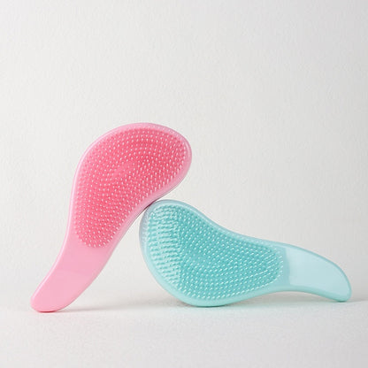 Solid Color Massage Comb Soft Teeth Smooth Hair Without Knot