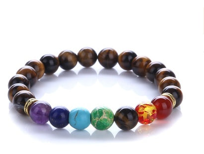 Bracelet Énergétique en Turquoise Bleue - Harmonie des Chakras et Bien-être