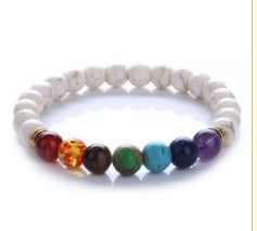 Bracelet Énergétique en Turquoise Bleue - Harmonie des Chakras et Bien-être