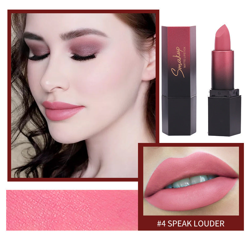 Rouge à Lèvres Mat - Résistant à la Décoloration et Sans Transfert