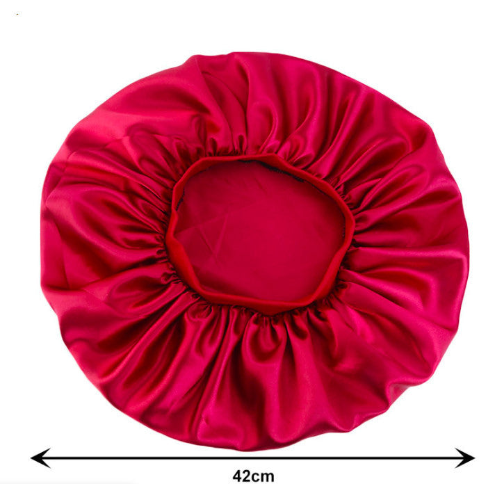 Bonnet de Nuit en Satin Imprimé - Protection Élégante pour Cheveux