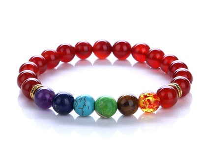 Bracelet Énergétique en Turquoise Bleue - Harmonie des Chakras et Bien-être