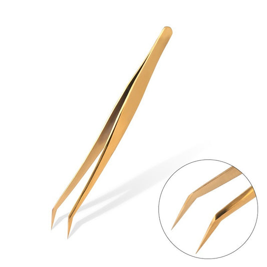 Beauty Tools Stainless Steel Eyelash Tweezers