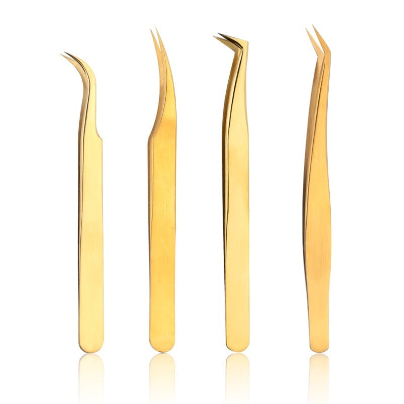 Beauty Tools Stainless Steel Eyelash Tweezers