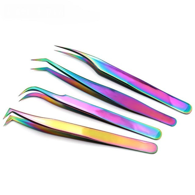 Beauty Tools Stainless Steel Eyelash Tweezers