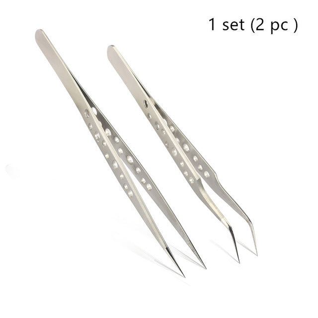 Beauty Tools Stainless Steel Eyelash Tweezers