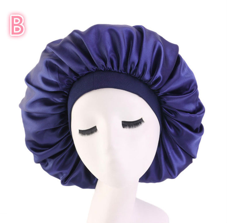 Bonnet de Nuit en Satin Imprimé - Protection Élégante pour Cheveux