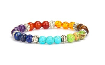 Bracelet Énergétique en Turquoise Bleue - Harmonie des Chakras et Bien-être