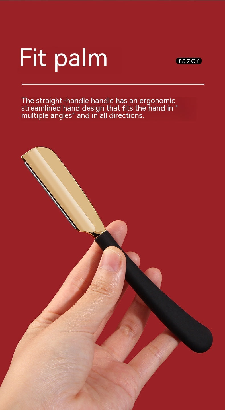 American Straight Handle Men's Shaver Zinc Alloy Razor Knife Holder