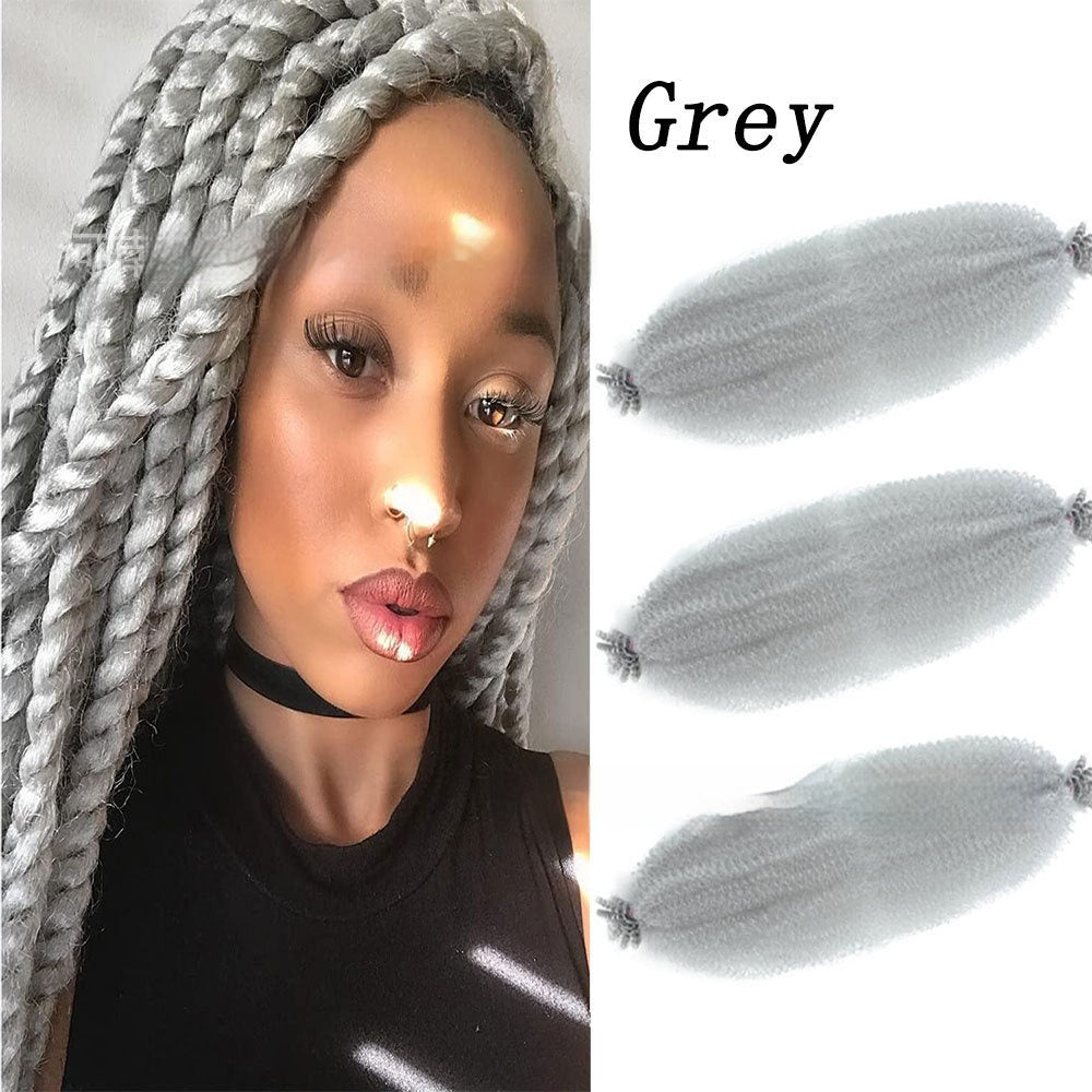Extensions Crochet Springy Afro Twist en Fibre Haute Température
