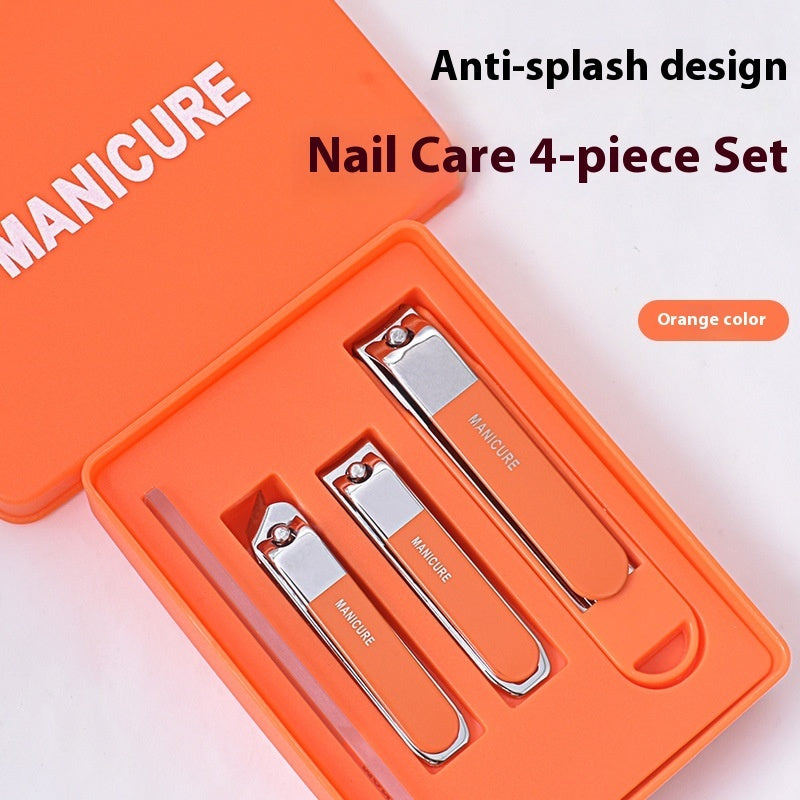 Nail Clippers Six-piece Set Anti-splash Large Opening