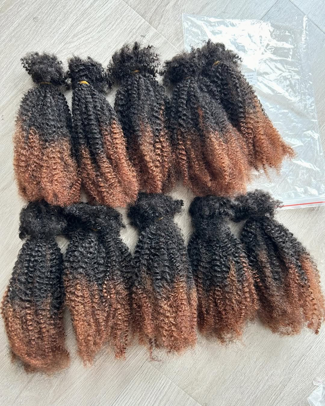 Cheveux naturels afro bouclés en vrac – 100 % cheveux naturels – couleur personnalisable
