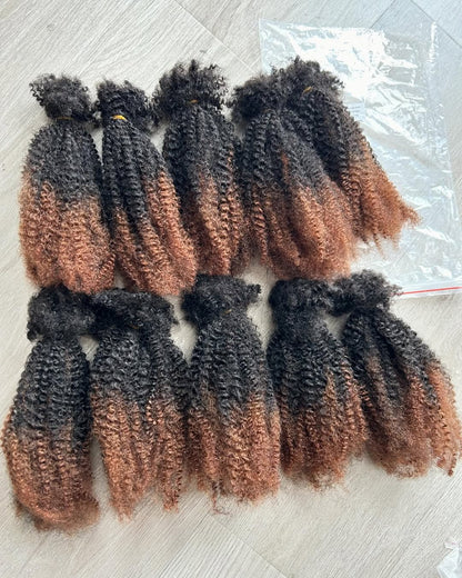 Cheveux naturels afro bouclés en vrac – 100 % cheveux naturels – couleur personnalisable