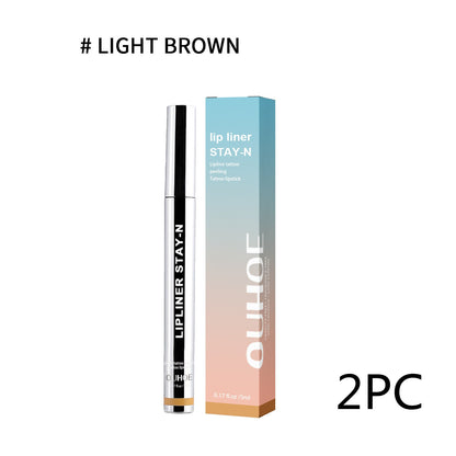 Crayon à Lèvres Waterproof - Définition Précise et Longue Tenue