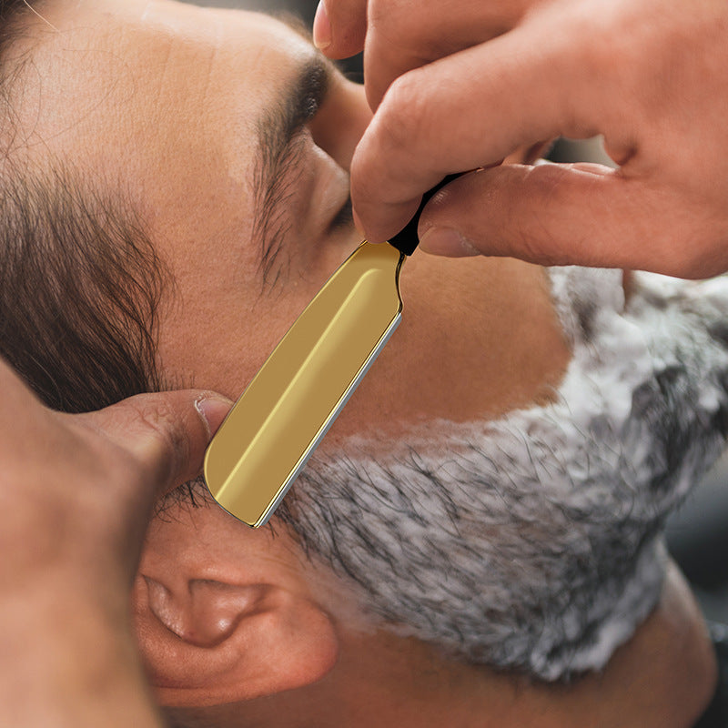 American Straight Handle Men's Shaver Zinc Alloy Razor Knife Holder