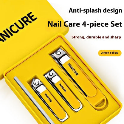 Nail Clippers Six-piece Set Anti-splash Large Opening