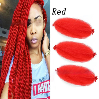Extensions Crochet Springy Afro Twist en Fibre Haute Température