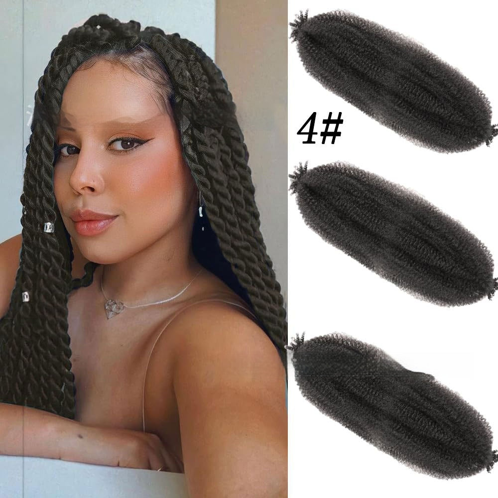 Extensions Crochet Springy Afro Twist en Fibre Haute Température