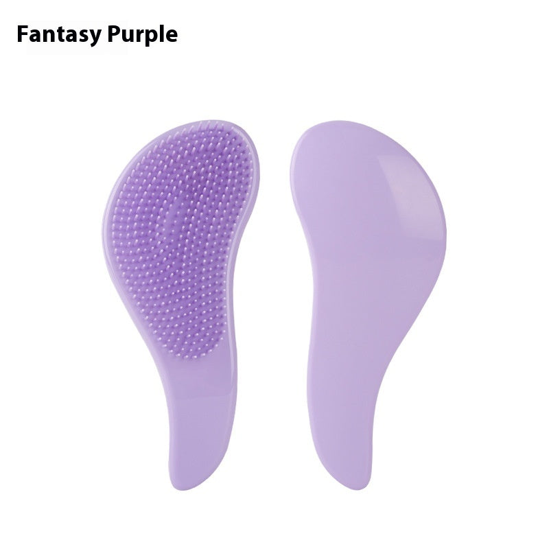 Solid Color Massage Comb Soft Teeth Smooth Hair Without Knot