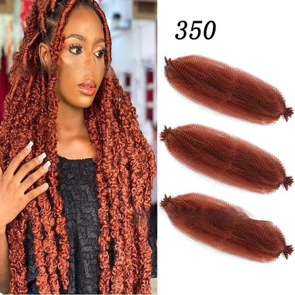 Extensions Crochet Springy Afro Twist en Fibre Haute Température