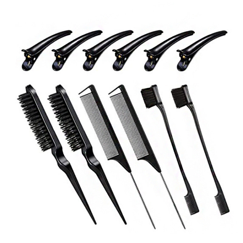 Dyeing Comb Multi-Effect Edge Control Eyebrow Brush Hair Fixing Mouse Tail Clamp