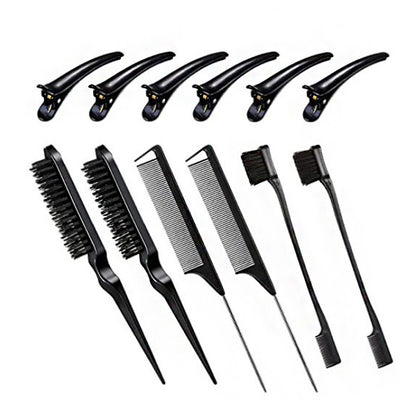 Dyeing Comb Multi-Effect Edge Control Eyebrow Brush Hair Fixing Mouse Tail Clamp