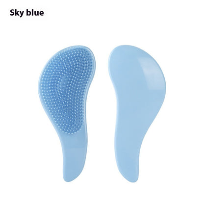 Solid Color Massage Comb Soft Teeth Smooth Hair Without Knot