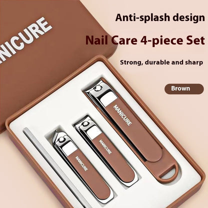 Nail Clippers Six-piece Set Anti-splash Large Opening