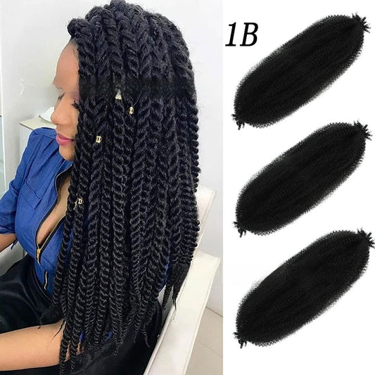 Extensions Crochet Springy Afro Twist en Fibre Haute Température