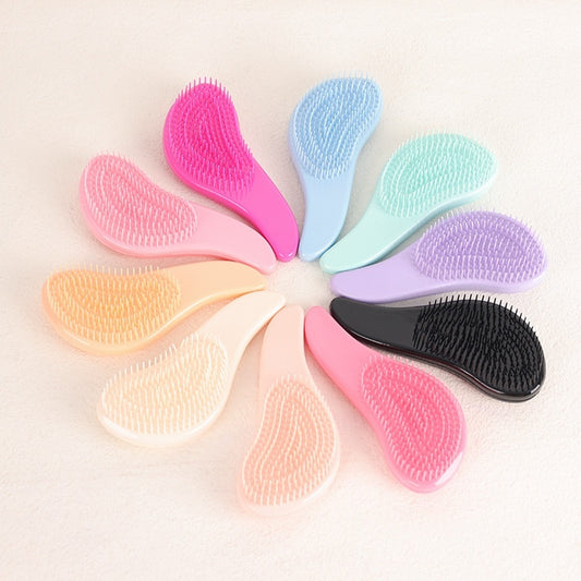 Solid Color Massage Comb Soft Teeth Smooth Hair Without Knot