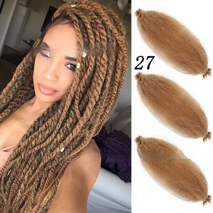 Extensions Crochet Springy Afro Twist en Fibre Haute Température