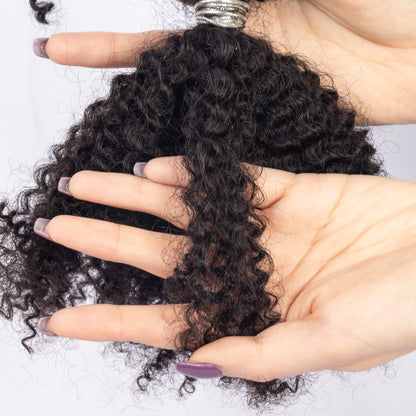 Cheveux naturels afro bouclés en vrac – 100 % cheveux naturels – couleur personnalisable