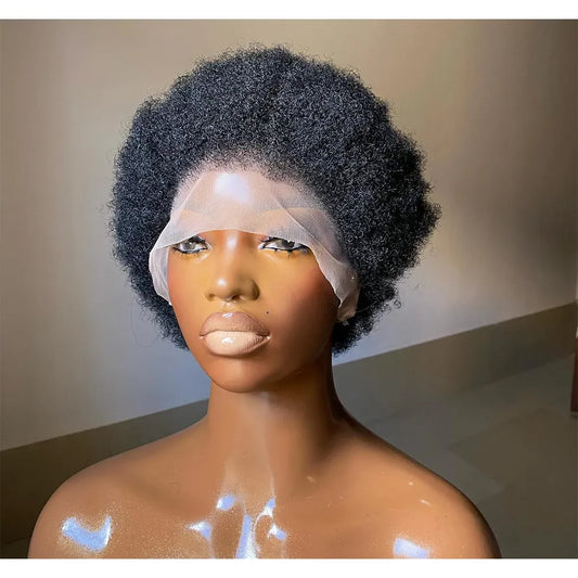 Perruque Full Lace Brésilienne Douce avec Cheveux Afro Kinky pour Femmes