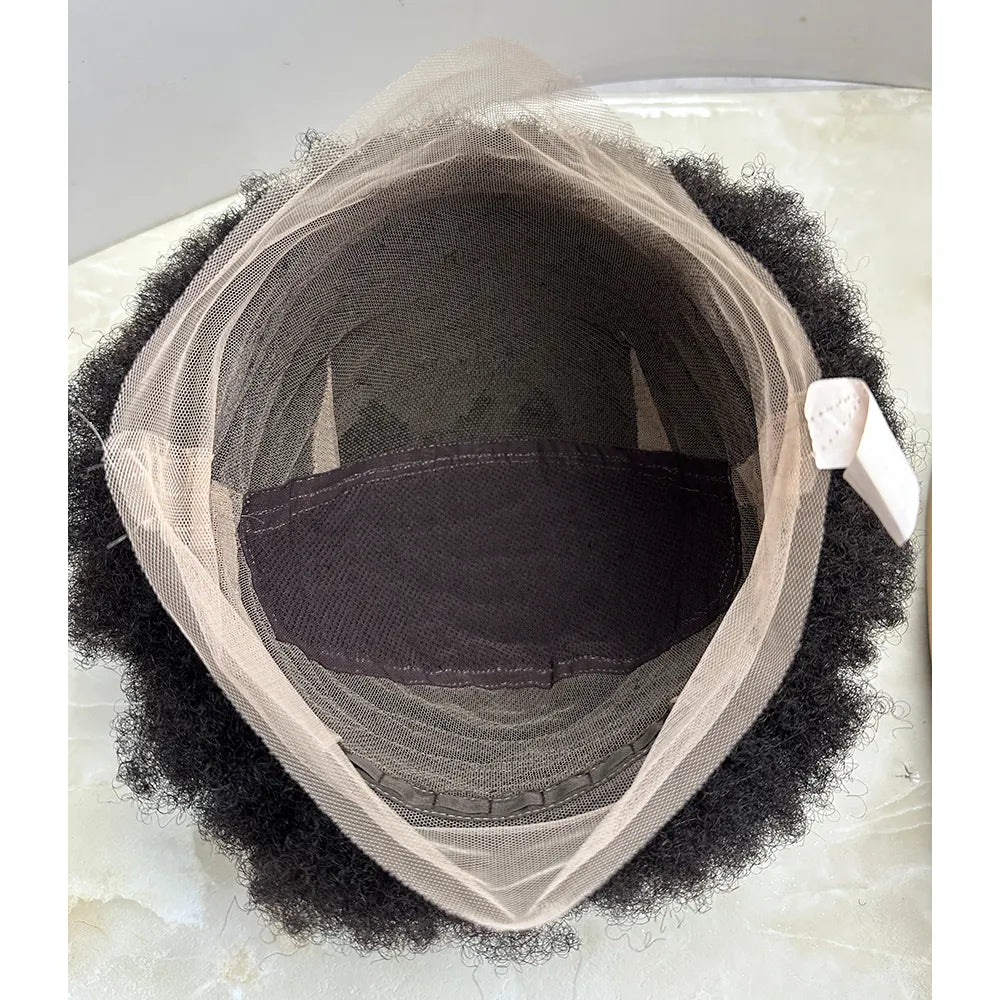 Perruque Full Lace Brésilienne Douce avec Cheveux Afro Kinky pour Femmes
