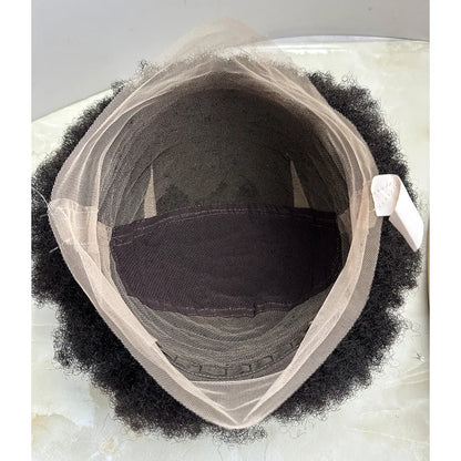 Perruque Full Lace Brésilienne Douce avec Cheveux Afro Kinky pour Femmes