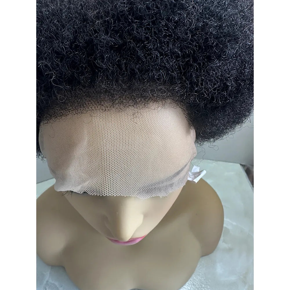 Perruque Full Lace Brésilienne Douce avec Cheveux Afro Kinky pour Femmes