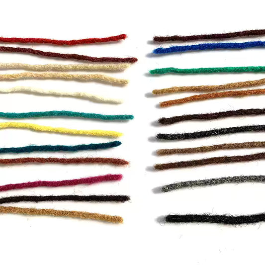 Vendu par lot de 20 Extensions de Dreadlocks en Cheveux Humains – 100 % Fait Main - Epaisseur Fin 0.4