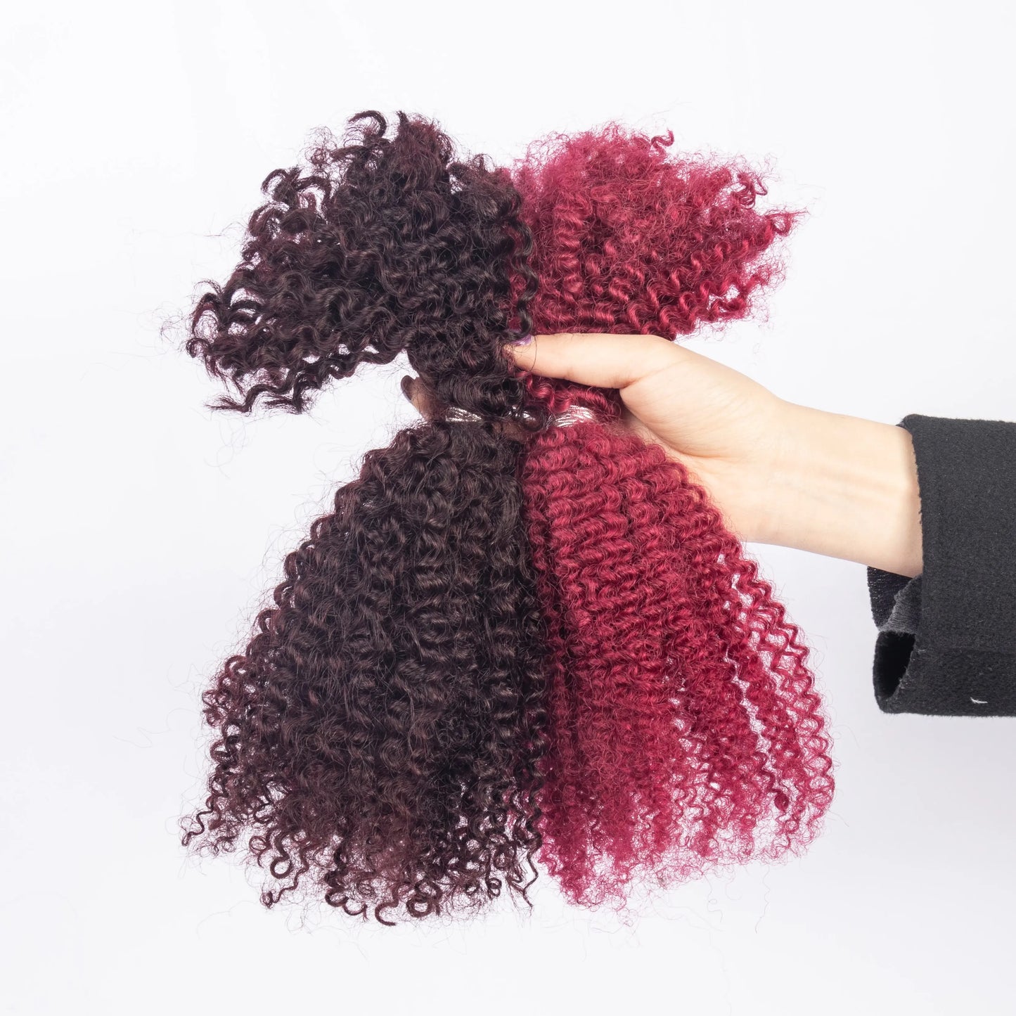 Cheveux naturels afro bouclés en vrac – 100 % cheveux naturels – couleur personnalisable