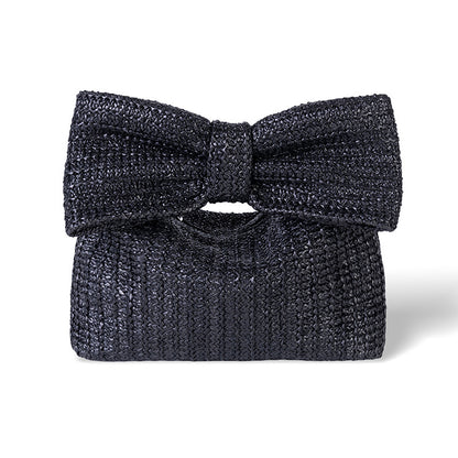 Women's Fashion Personalized New Bow Straw Handbag