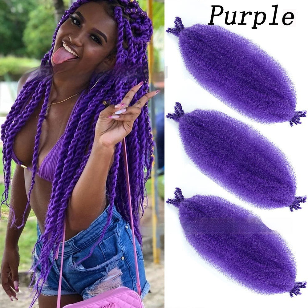 Extensions Crochet Springy Afro Twist en Fibre Haute Température