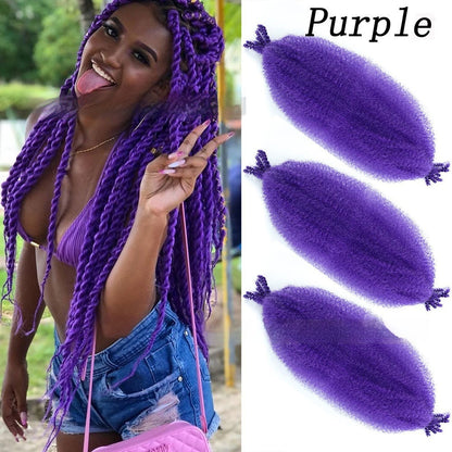 Extensions Crochet Springy Afro Twist en Fibre Haute Température