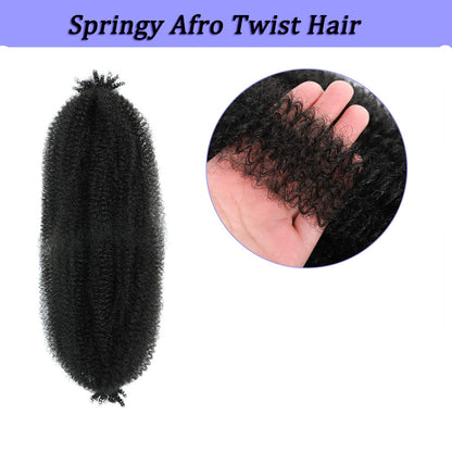 Extensions Crochet Springy Afro Twist en Fibre Haute Température