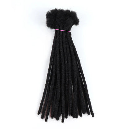 Vendu par lot de 20 Extensions de Dreadlocks en Cheveux Humains – 100 % Fait Main - Epaisseur Large 0.8