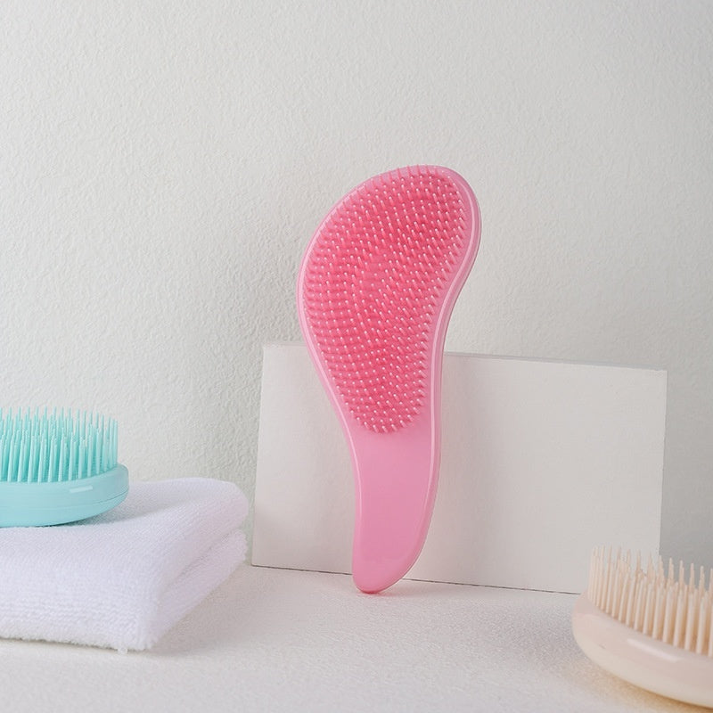 Solid Color Massage Comb Soft Teeth Smooth Hair Without Knot
