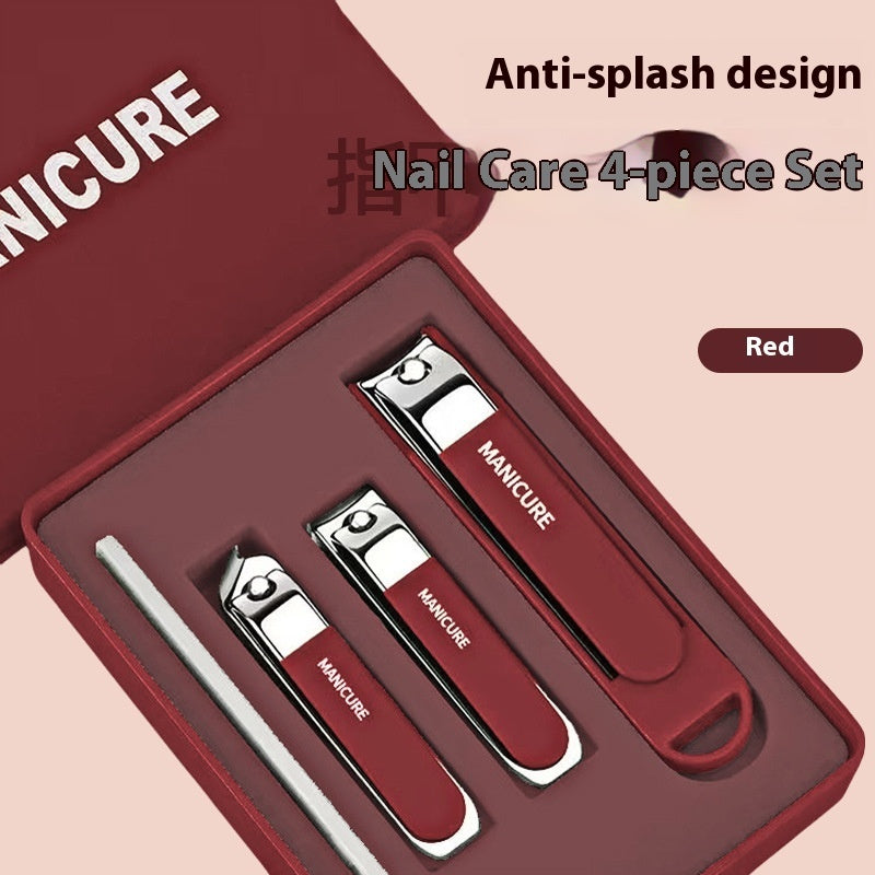 Nail Clippers Six-piece Set Anti-splash Large Opening