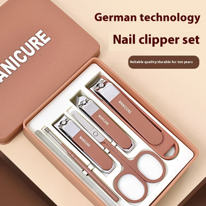 Nail Clippers Six-piece Set Anti-splash Large Opening